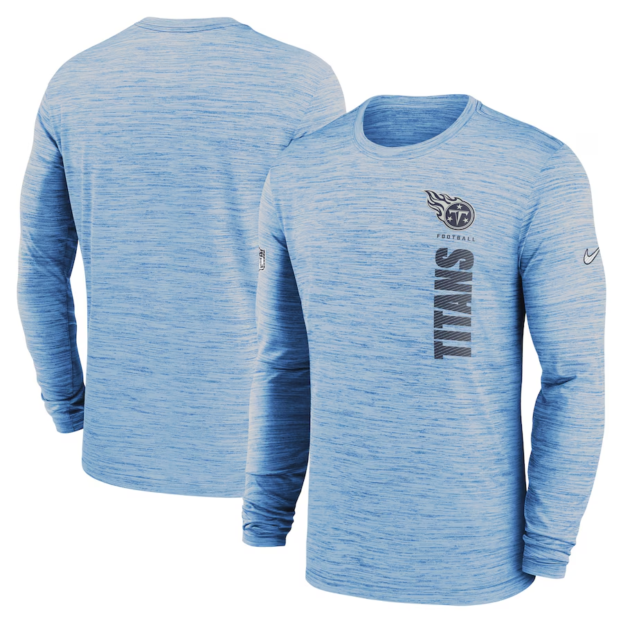 Men Tennessee Titans blue style #2 2024 Nike NFL long sleeve t shirts